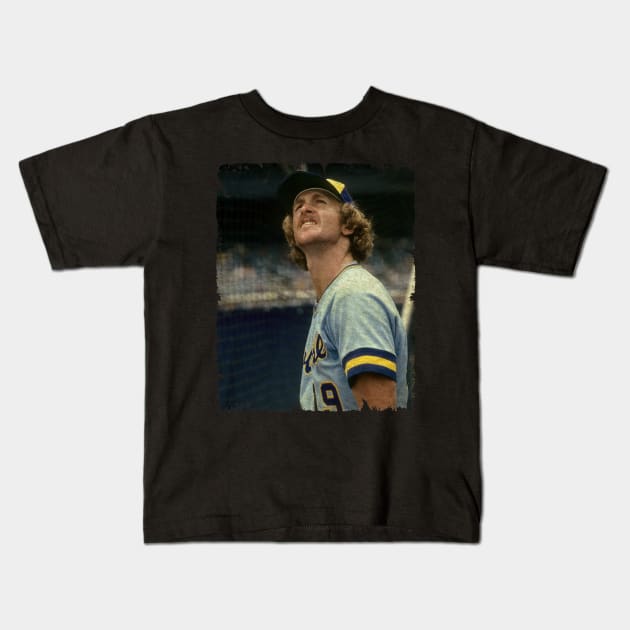 Robin Yount in Milwaukee Brewers Kids T-Shirt by PESTA PORA